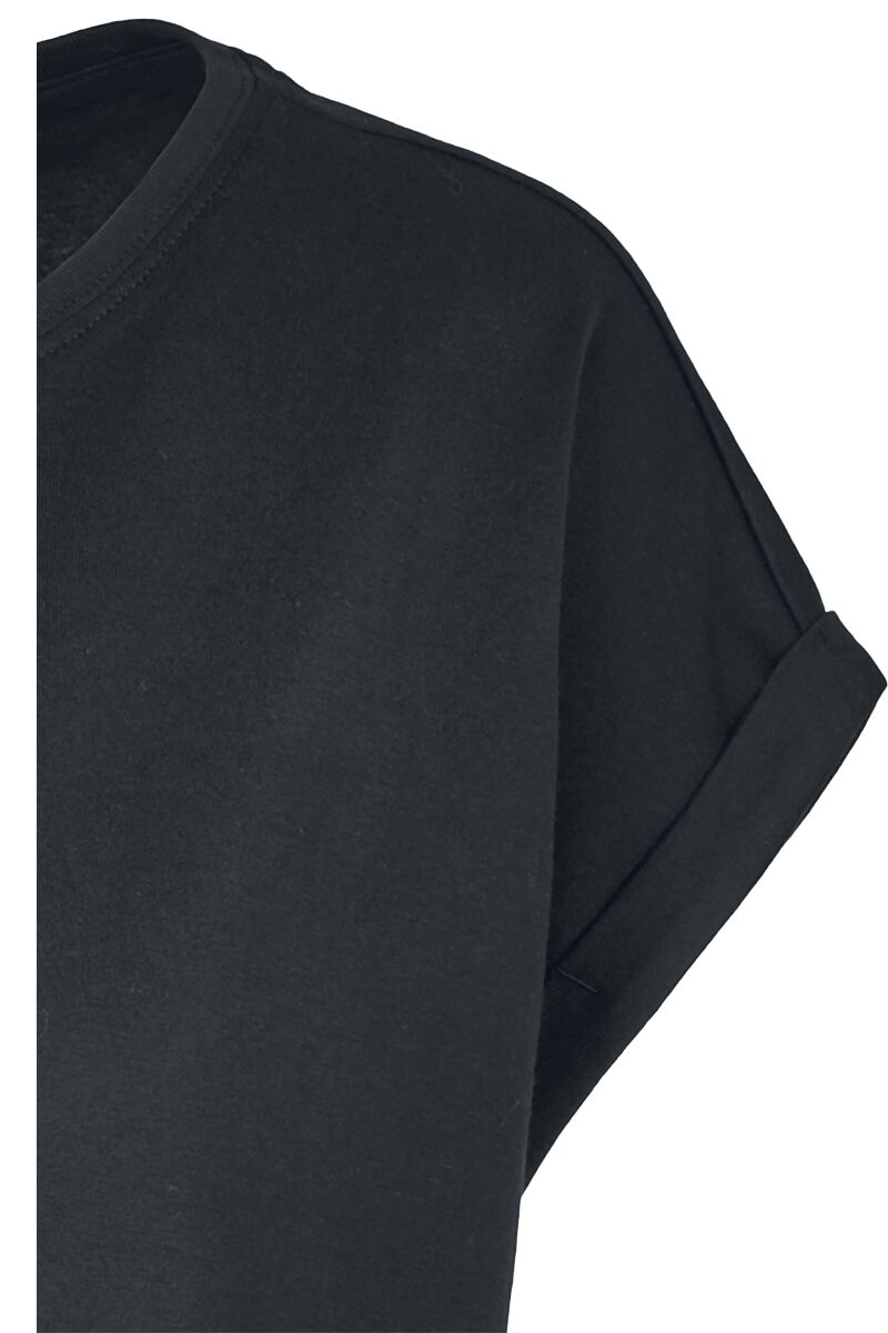 Build Your Brand Women's Organic Cotton Extended Shoulder Dress - Trendy Turtle Neck Top, Sizes XS To 5XL