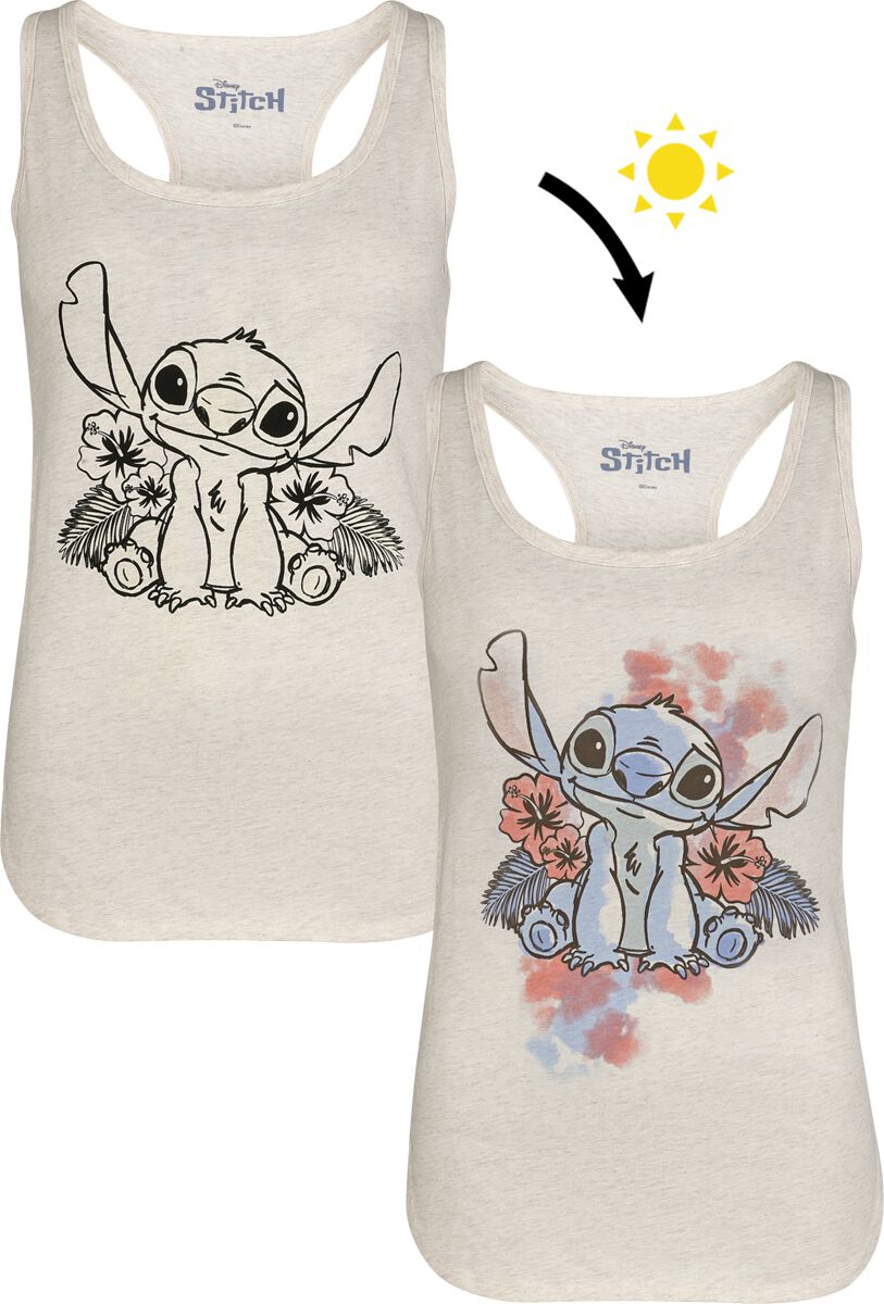 Top Disney van Lilo & Stitch - Stitch - Lilo Portrait - UV - Vrouwen - wit