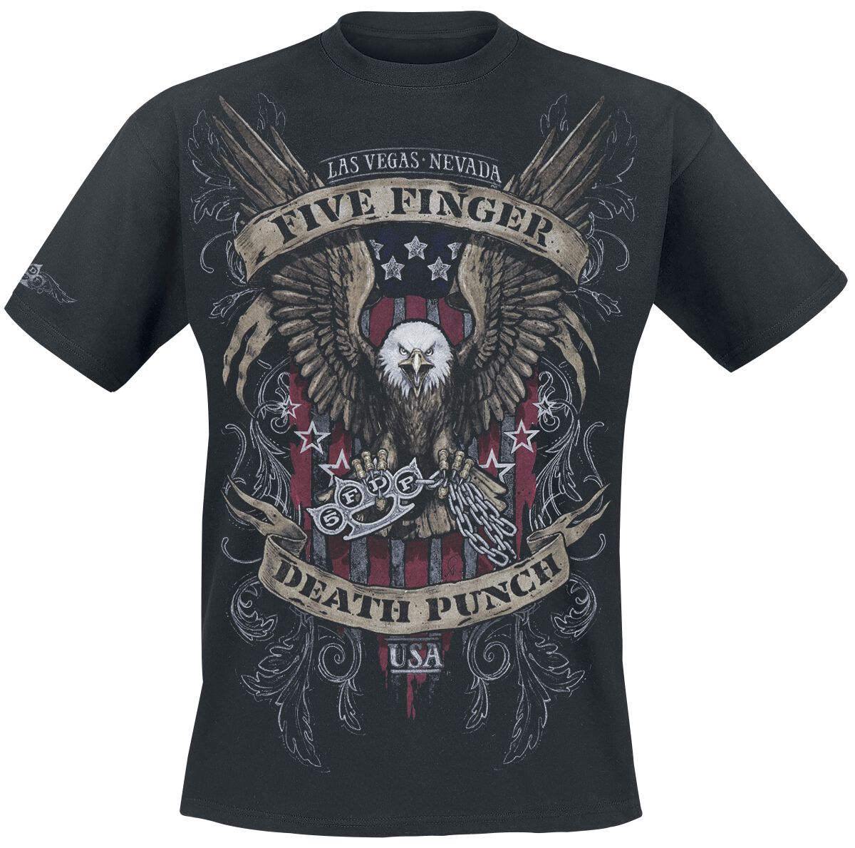 Image of Five Finger Death Punch Eagle Color T-Shirt schwarz