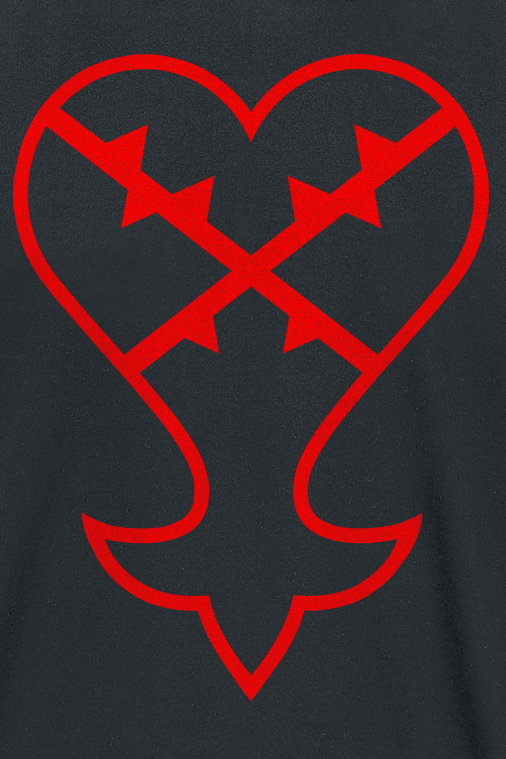 Kingdom Hearts Symbol T-Shirt schwarz