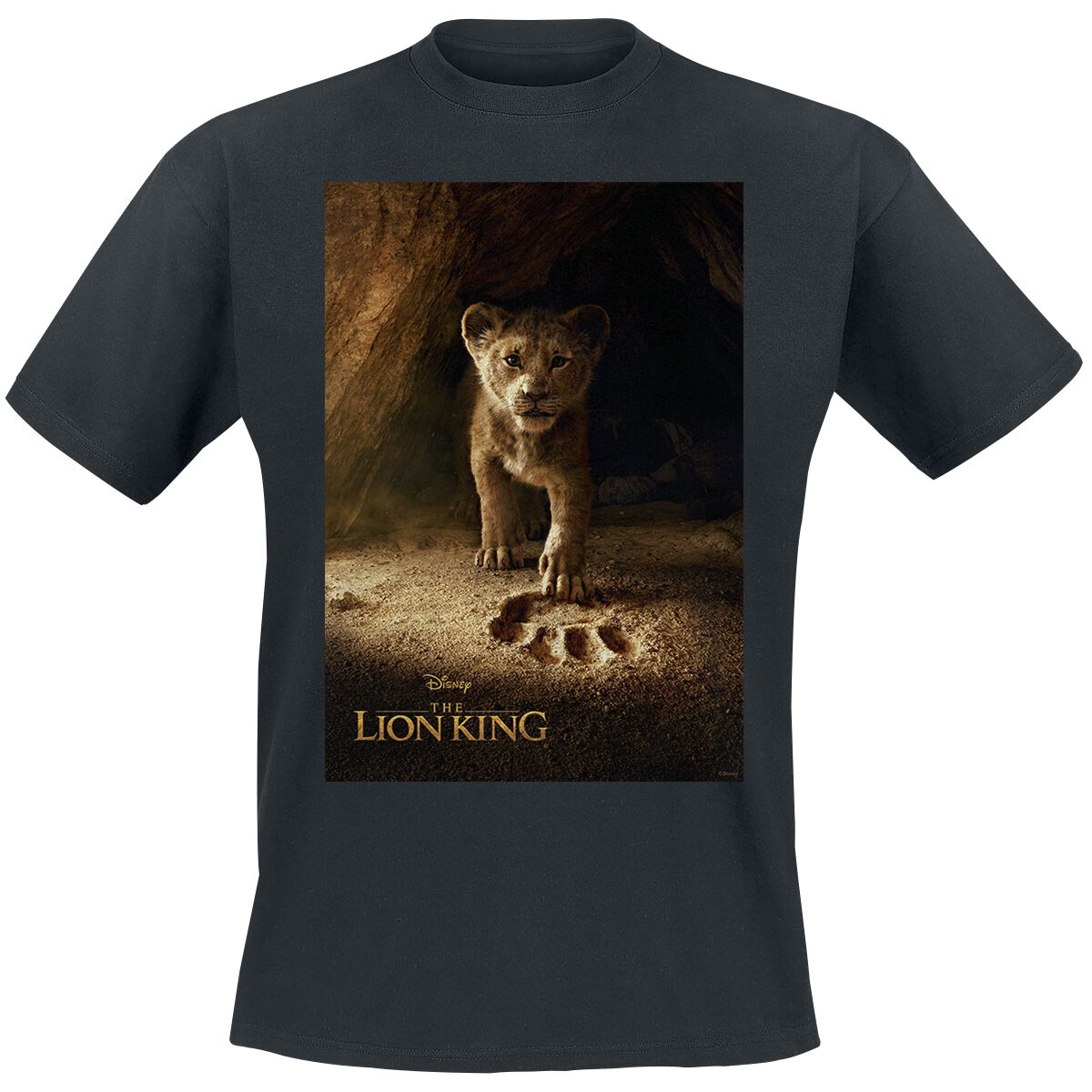 Der König der Löwen Film – Simba Poster T-Shirt schwarz Der König der Löwen Film – Simba Poster T-Shirt schwarz