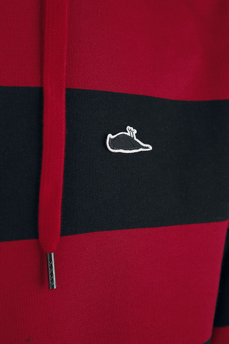 Atticus Despair Hoodie Kapuzenpullover schwarz rot