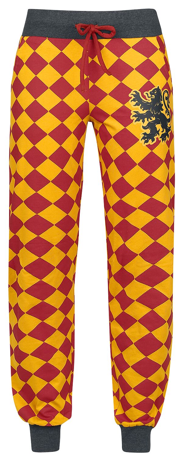 Harry Potter Pyjama-Hose - Gryffindor - S bis L - für Damen - Größe M - rot/gelb  - EMP exklusives Merchandise!