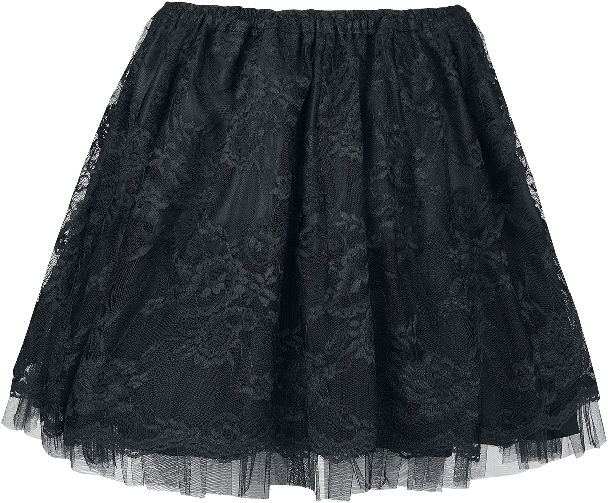 Sinister Gothic - Mittelalter Kurzes Kleid - Gothic Skirt - S bis 3XL - für Damen - Größe L - schwarz
