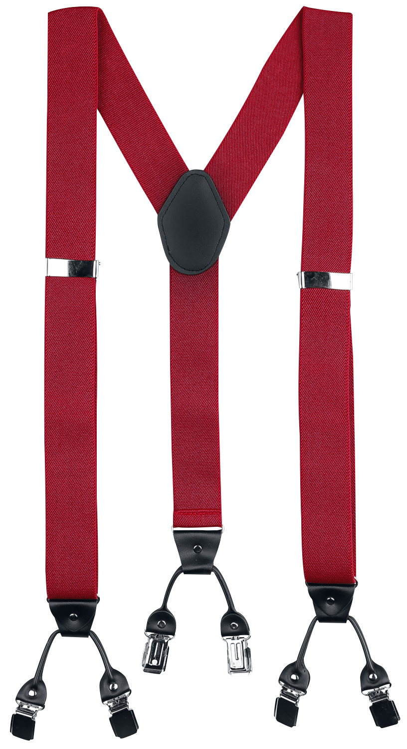 Banned Rockabilly Braces - Rockabilly Braces - red
