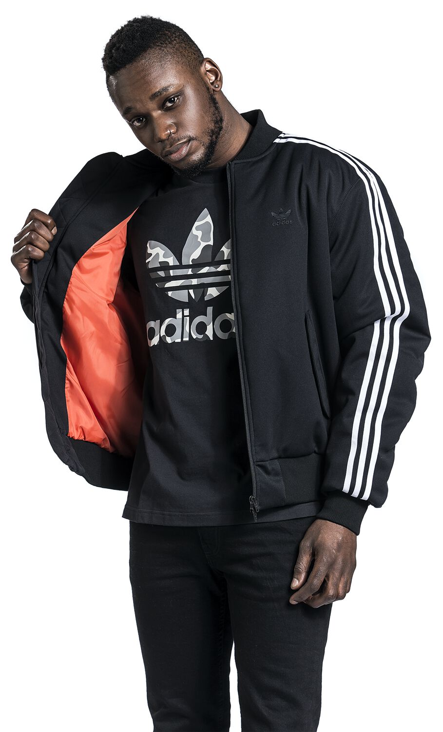 Bomberjacke Schwarz Bomberjacke Mit Muster Herren Herren Stepp