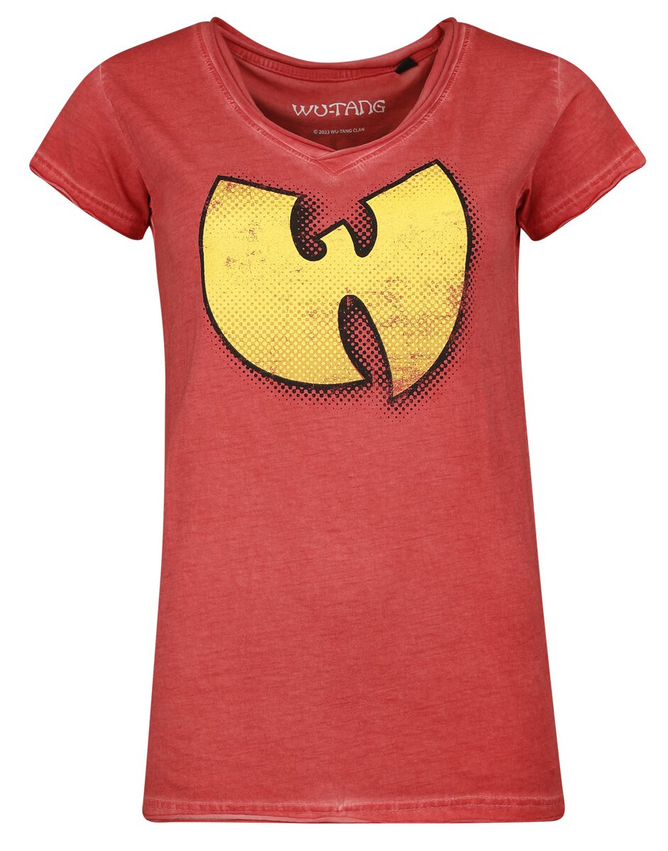 Wu-Tang Clan T-Shirt - Logo - S bis 4XL - für Männer - Größe S - rot  - Lizenziertes Merchandise!