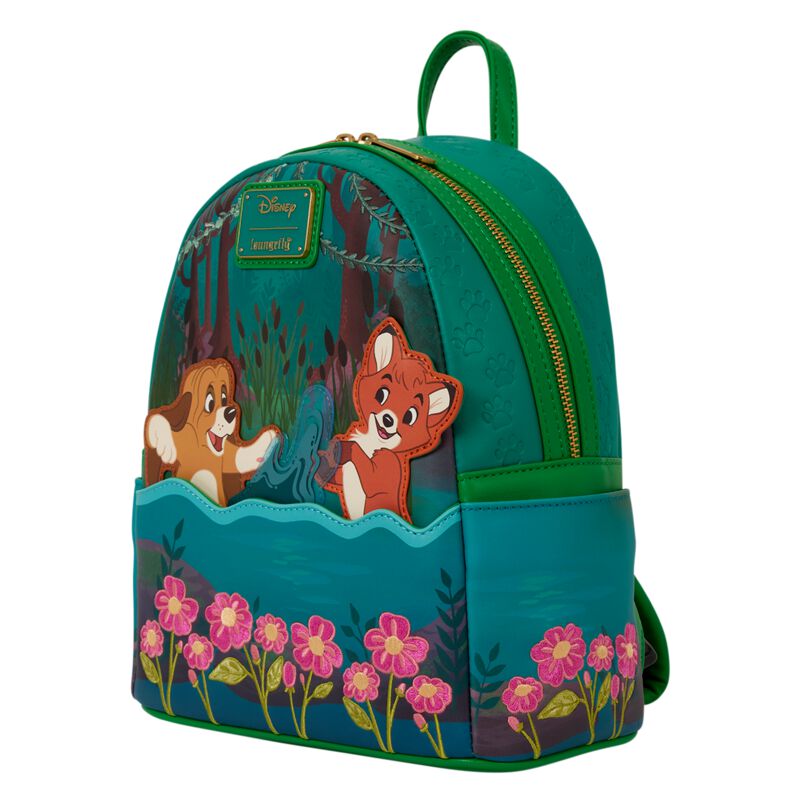 Cap und Capper - Disney Mini-Rucksack - Loungefly - The Fox And The Hound - multicolor  - Lizenzierter Fanartikel