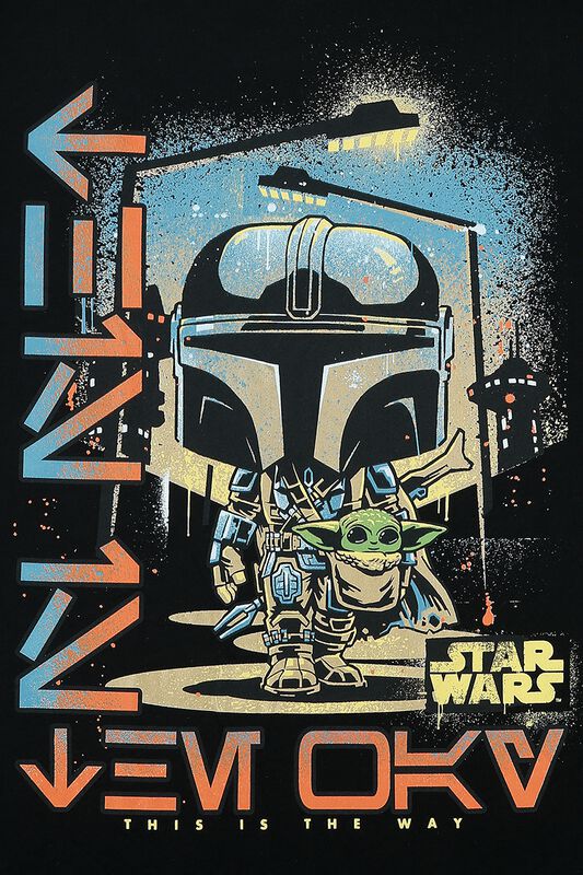 Filme & Serien Star Wars Star Wars - The Mandalorian - Mando & Baby Yoda - Grogu | Funko T-Shirt