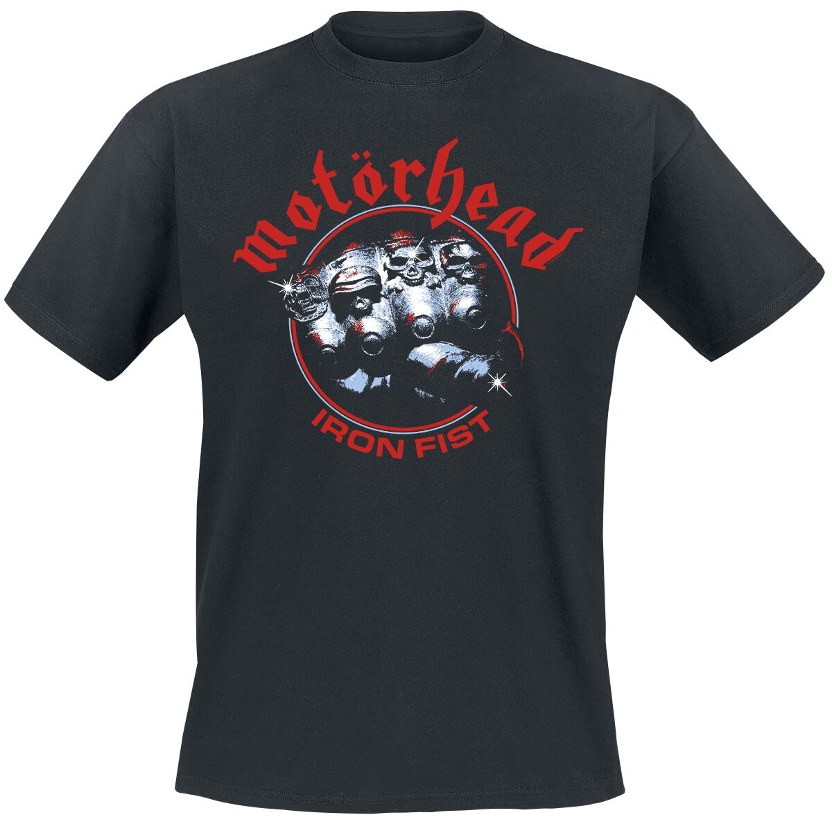 Motörhead Shiny Iron Fist Circle Anniversary T-Shirt black