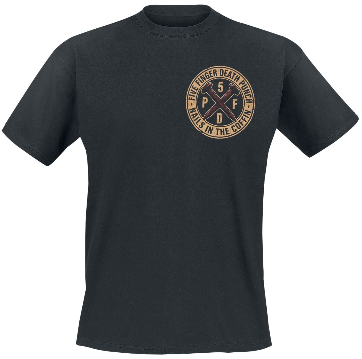Five Finger Death Punch T-shirt - Nails In The Coffin - S Tot 5XL - Voor Mannen - Zwart