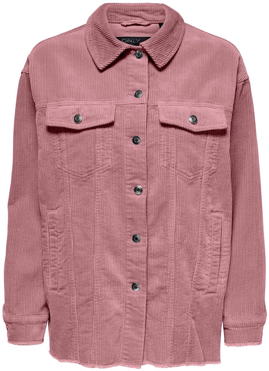 only onlbitten cord shacket pnt noos between-seasons jacket dusky pink