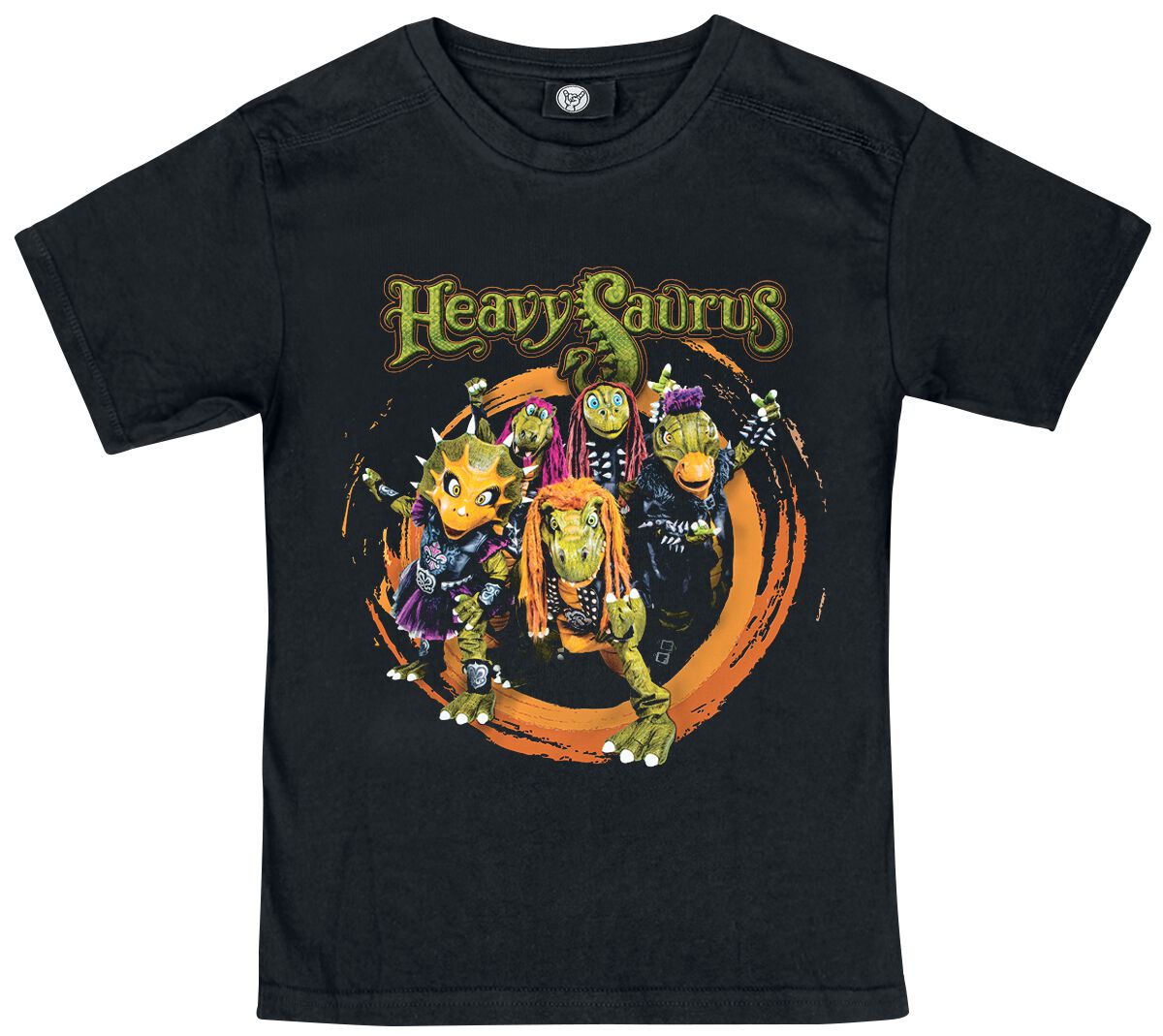 Heavysaurus T-Shirt für Kinder - Metal-Kids - Rock `n Rarr - für Mädchen & Jungen - schwarz  - Lizenziertes Merchandise!