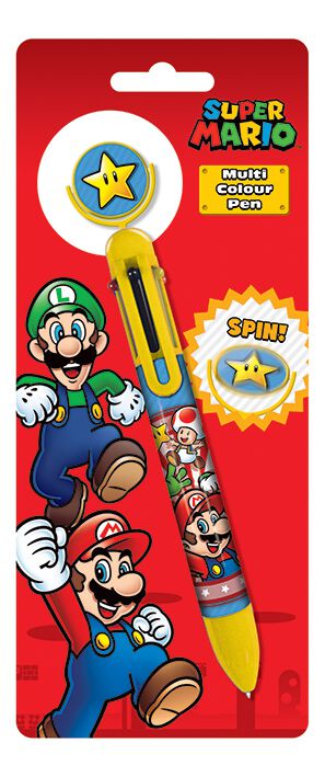 Super Mario Multi Colour Pen Ballpen multicolour