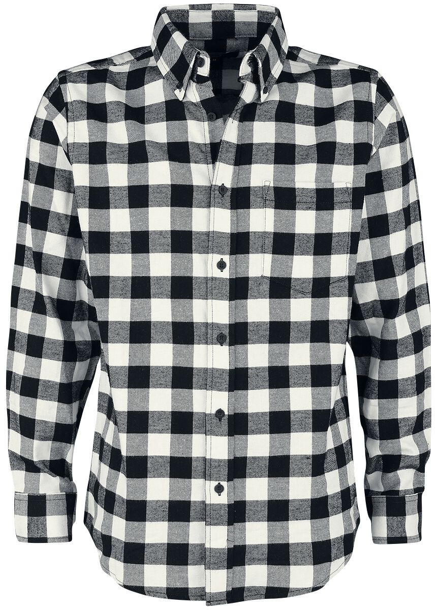 RED by EMP Chequered shirt Flanel Shirt black white
