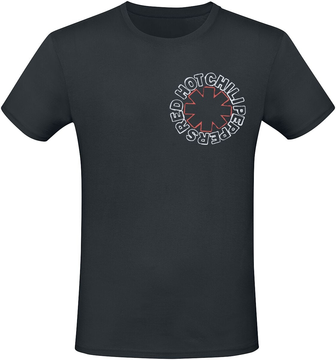 T-shirt  av Red Hot Chili Peppers - Asteriks Fire Logo - Herr - svart