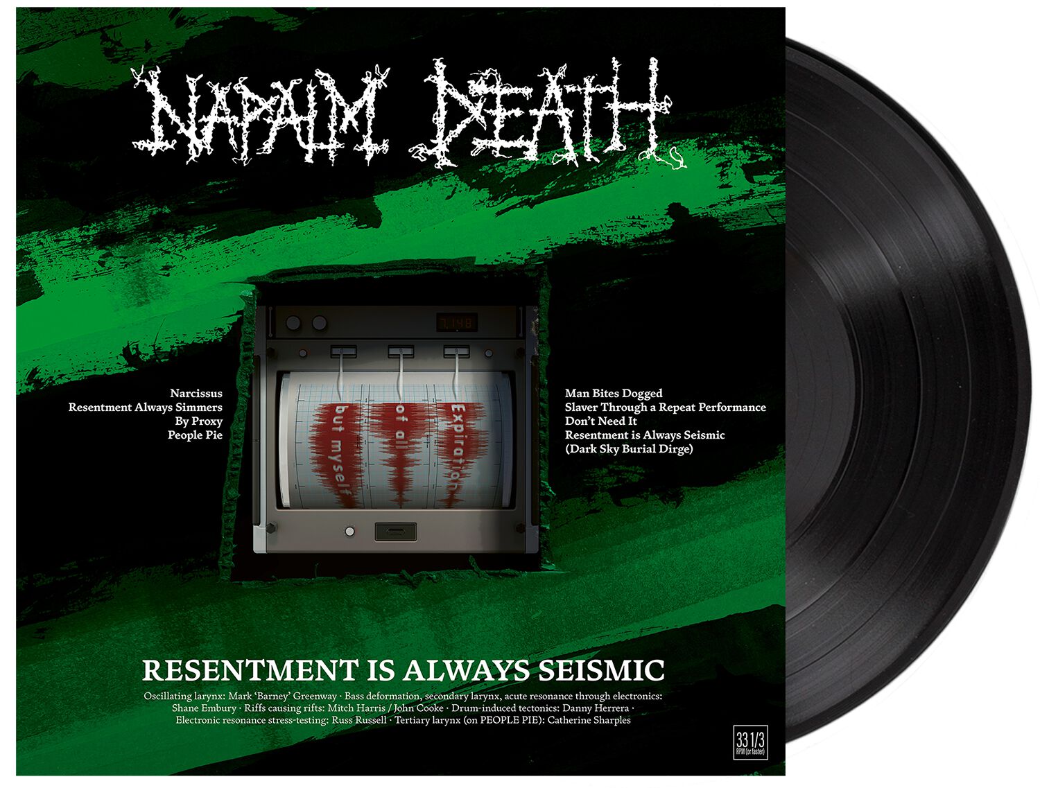 Napalm Death Resentment is always seismic - a final throw of throes SINGLE black