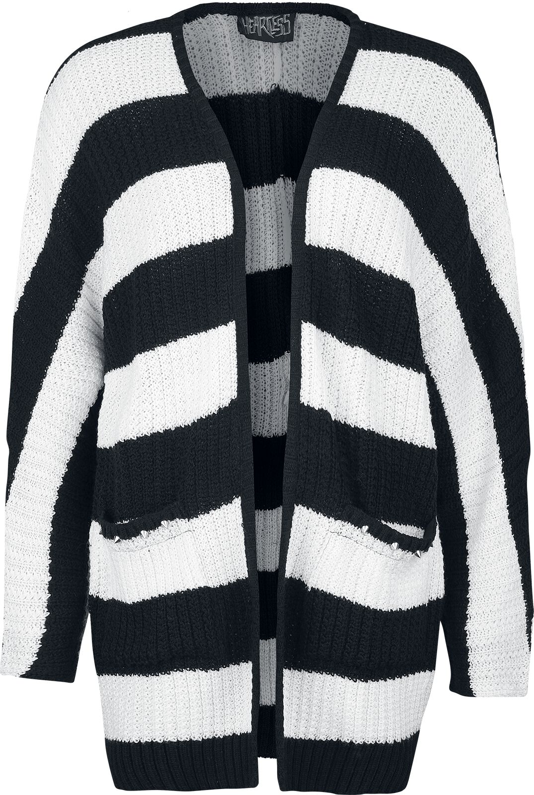 Heartless - Gothic Cardigan - In A Daze Cardigan - XL bis 4XL - für Damen - Größe 4XL - schwarz/weiß