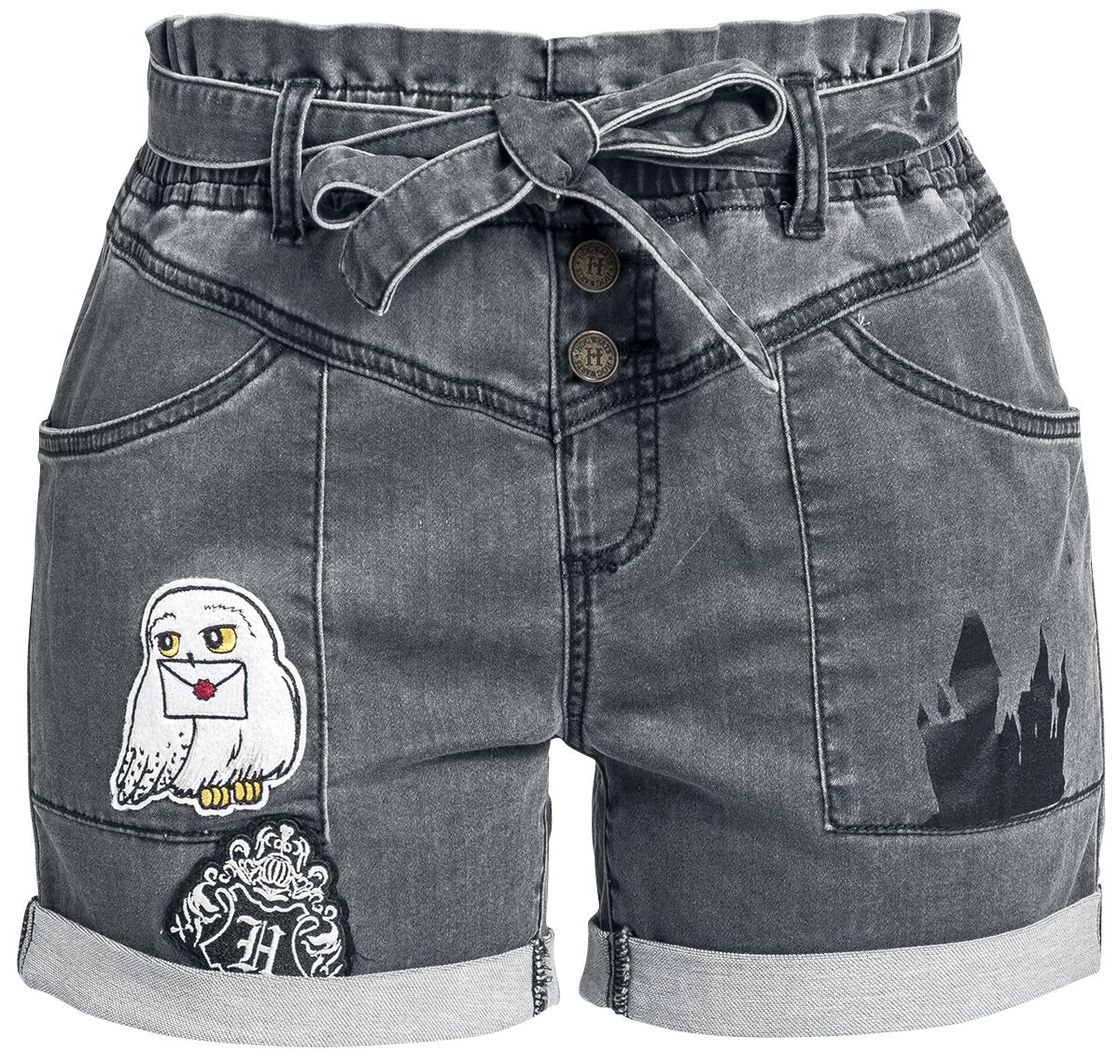 Harry Potter Hogwarts Short grey denim Harry Potter Hogwarts Short grey denim