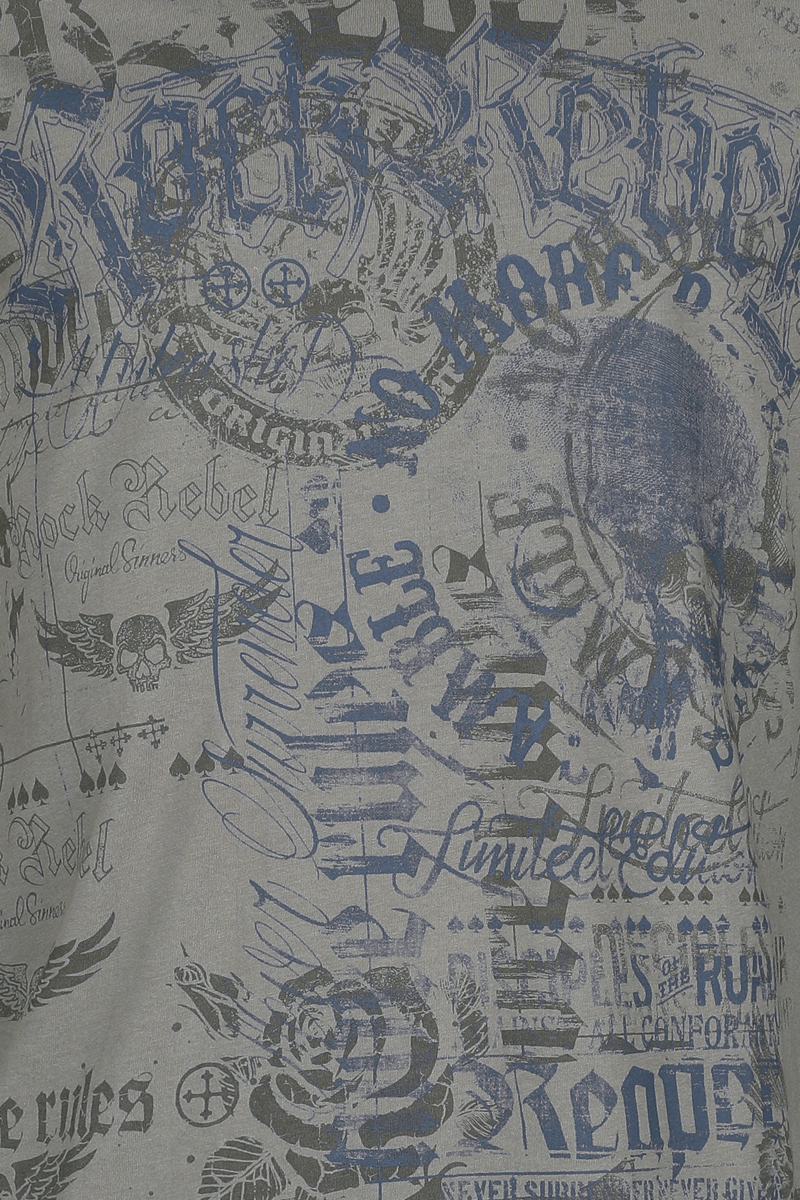 Thumbnail - Rock Rebel by EMP  T-Shirt grau in XL