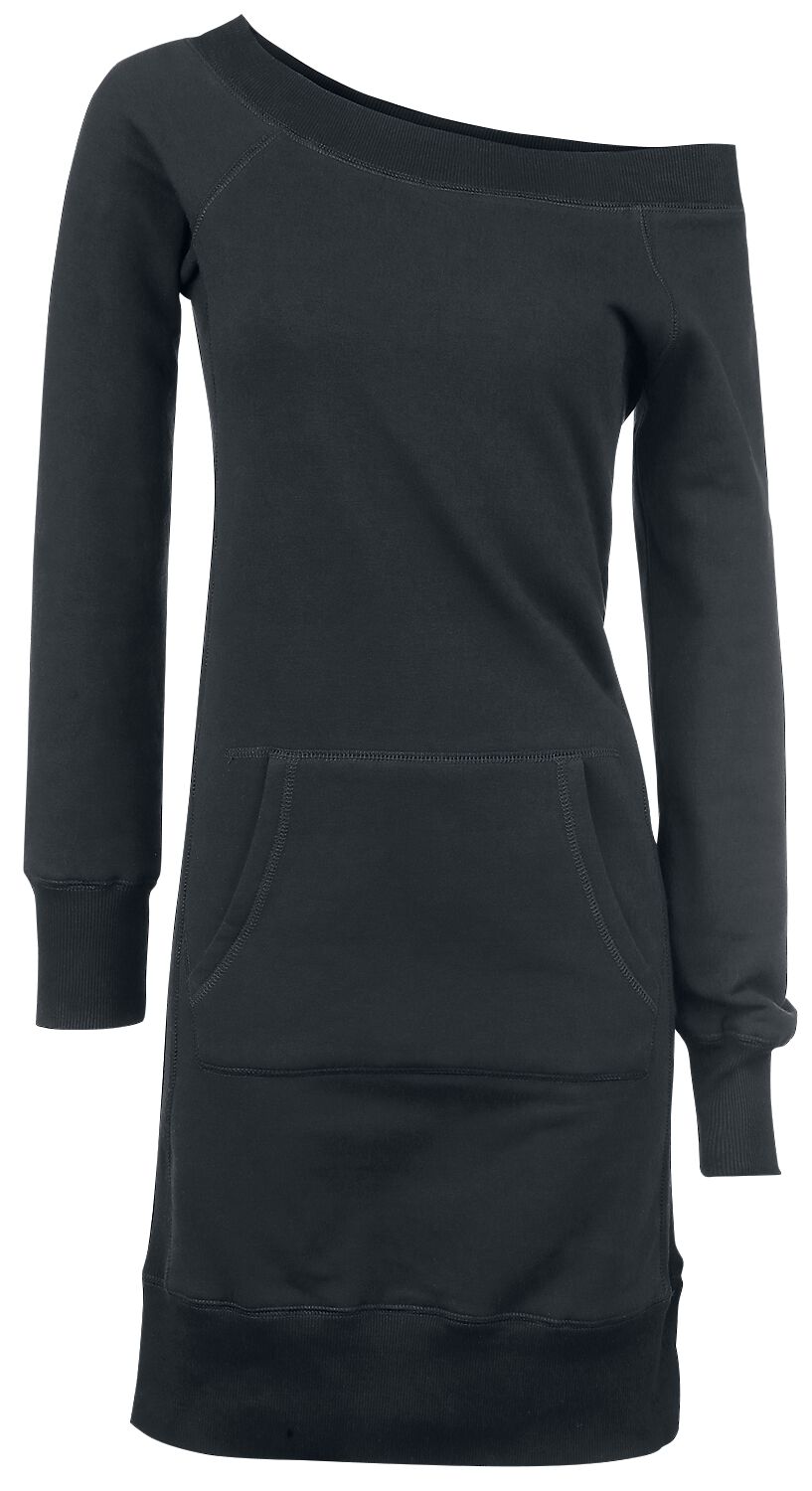 Kurzes Kleid für Damen  schwarz Long Wideneck Sweater von RED by EMP