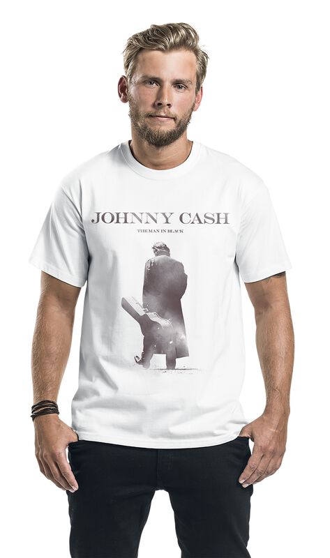 Große Größen Männer Walking Guitar | Johnny Cash T-Shirt