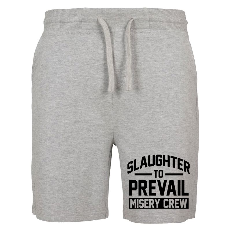 Slaughter To Prevail Short - Misery Crew Logo - S bis XXL - für Männer - Größe S - grau  - Lizenziertes Merchandise!
