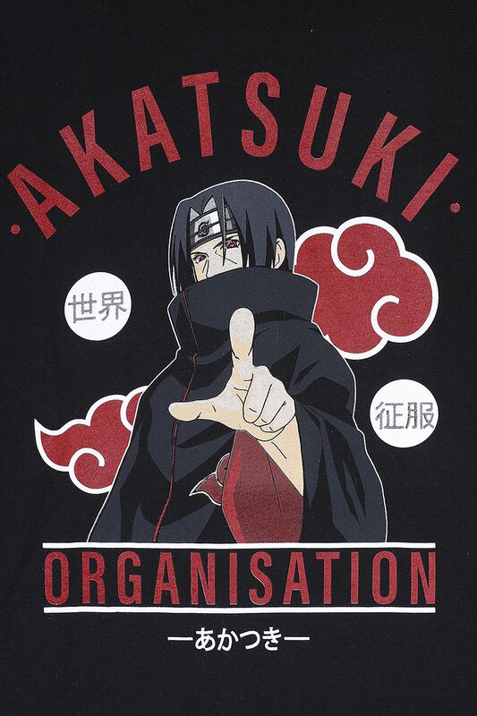 Männer Bekleidung Akatsuki | Naruto T-Shirt