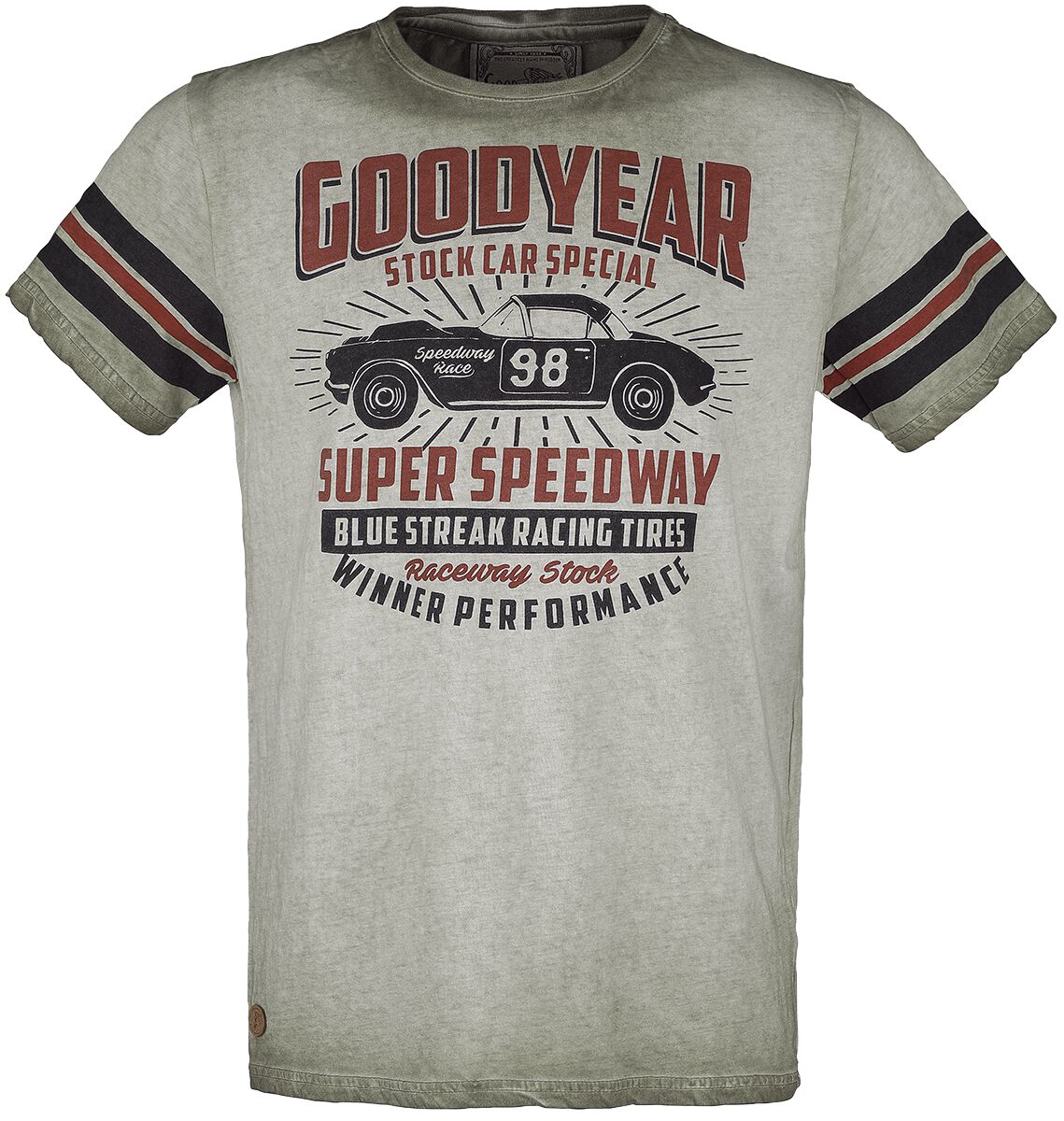 GoodYear - Rockabilly T-Shirt - Men T-Shirt Comfort fit - S bis 3XL - für Männer - Größe M - oliv