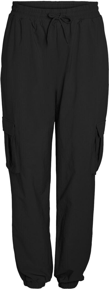 Image of Pantaloni modello cargo di Noisy May - NMKirby HW cargo trousers WVN NOOS - XS a M - Donna - nero