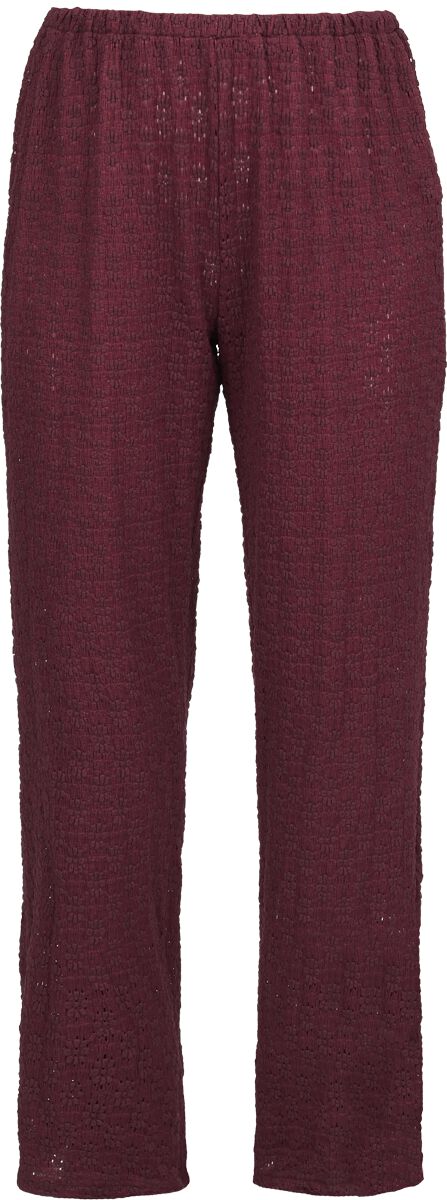 RED by EMP Lace Wide Pants Stoffhose bordeaux in XL