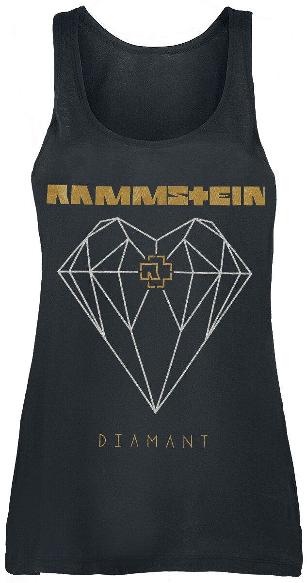 Top de Rammstein - Diamant - S à XL - pour Femme - noir
