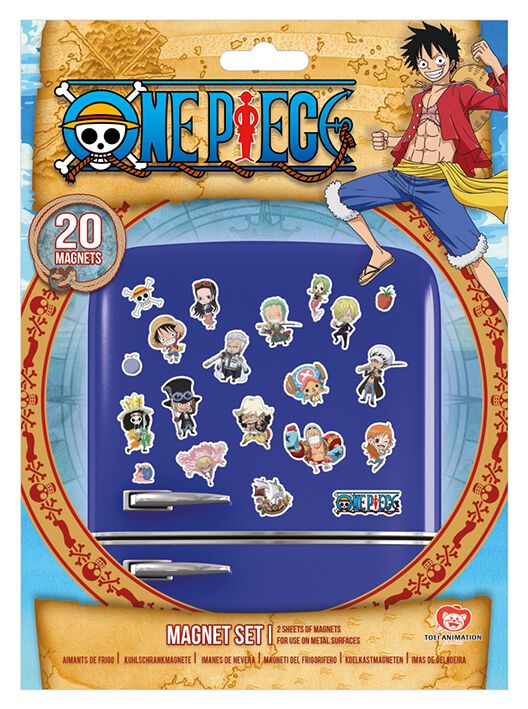 One Piece Chibi Fridge Magnet multicolor
