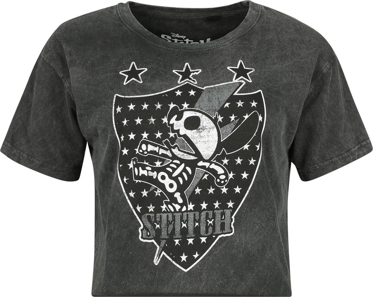 Lilo & Stitch Stitch - Skeleton T-Shirt schwarz in S