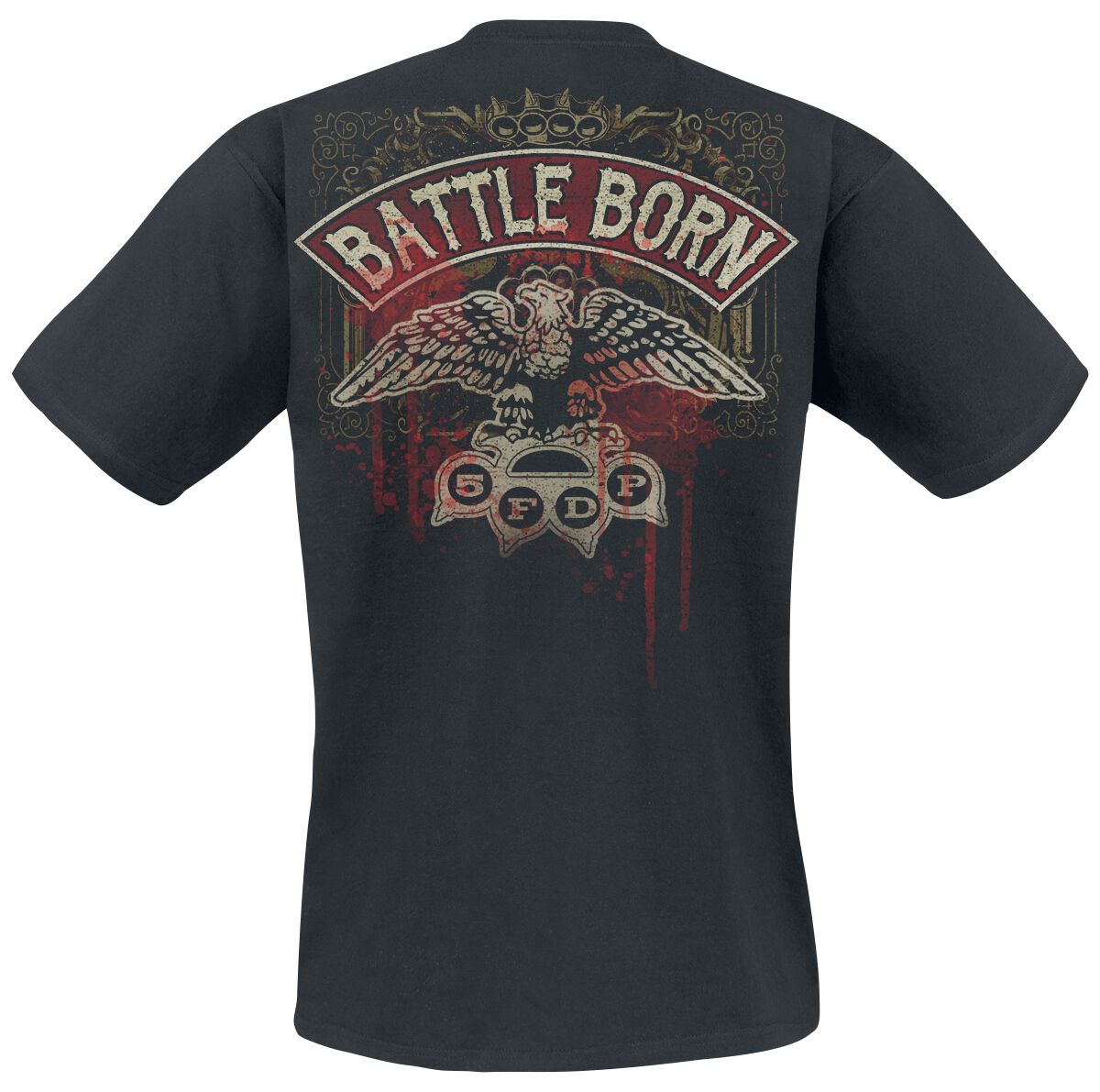 Dirty Skull Battle Born T-Shirt schwarz von Five Finger Death Punch