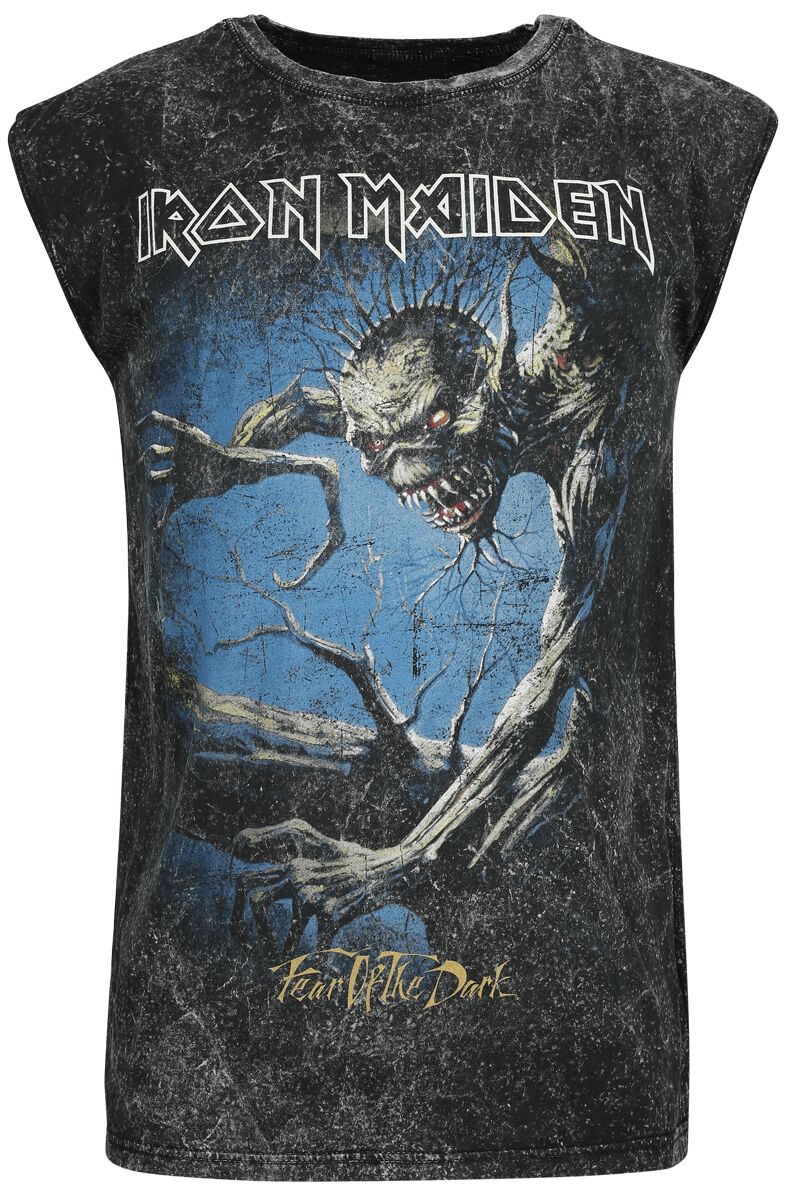 Iron Maiden Tank-Top - Fear Of The Dark - S bis 4XL - für Männer - Größe XXL - grau  - Lizenziertes Merchandise!