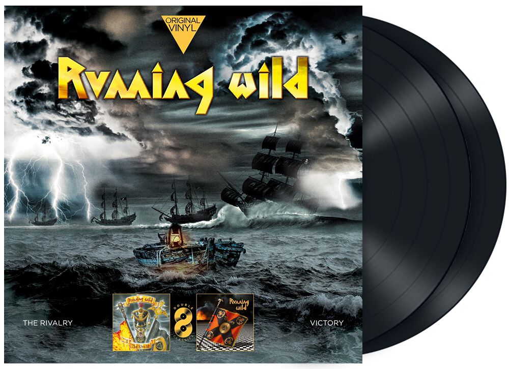 Running Wild Original vinyl classics: The rivalry + Victory LP multicolor
