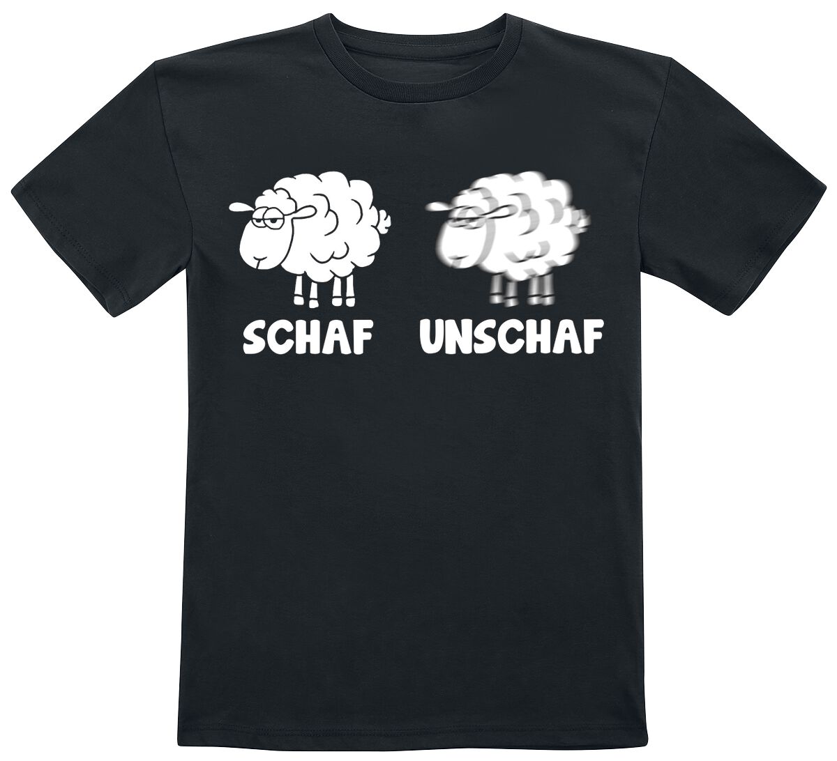 Image of Schaf Unschaf Kids - Schaf Unschaf Kinder-Shirt schwarz