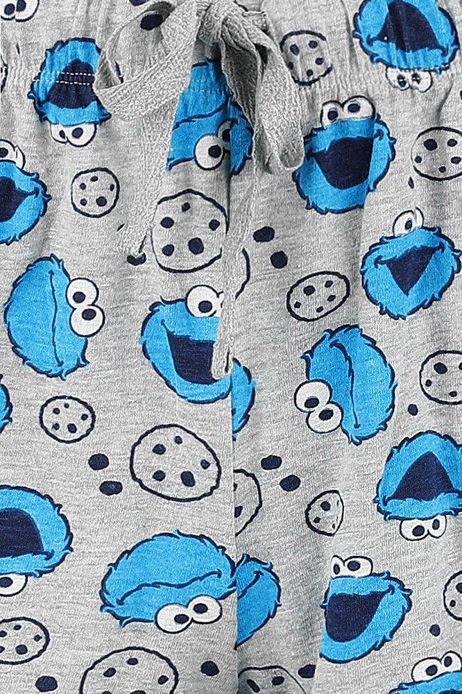 Sesamstraße Cookie Monster Schlafanzug multicolor