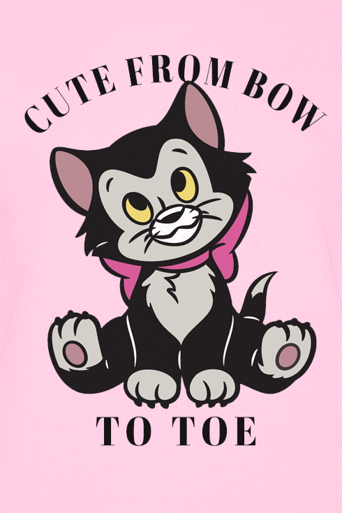 Pinocchio Cute Figaro T-Shirt rosa