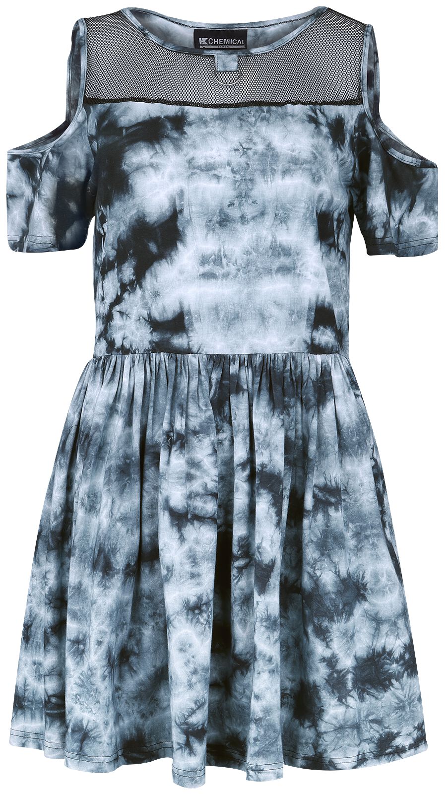 Chemical Black - Gothic Kurzes Kleid - Clarice Dress - S bis XXL - für Damen - Größe XXL - multicolor