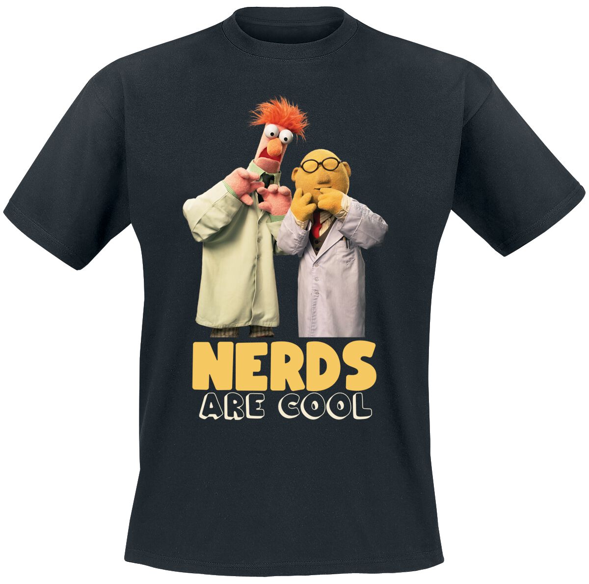 Die Muppets Nerds Are Cool T-Shirt schwarz in L