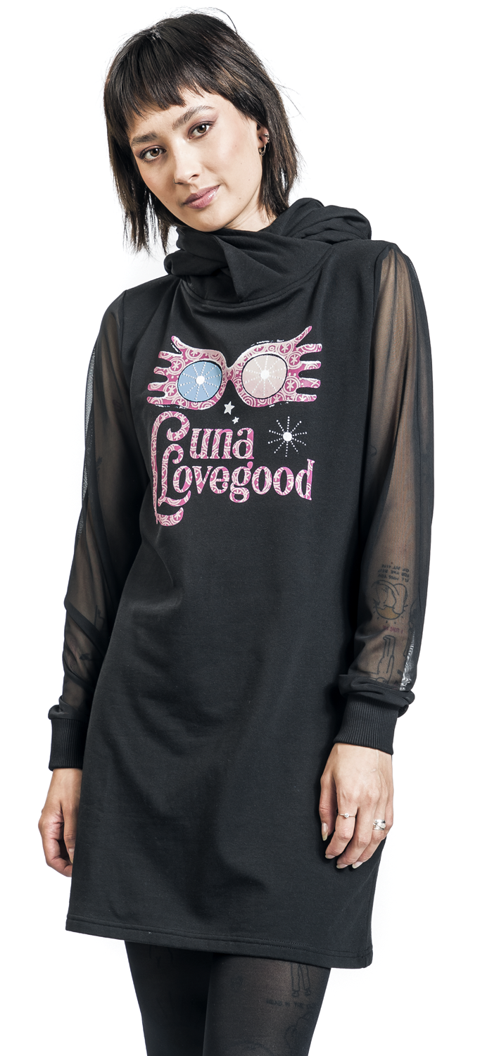 Harry Potter Luna Lovegood Mittellanges Kleid schwarz