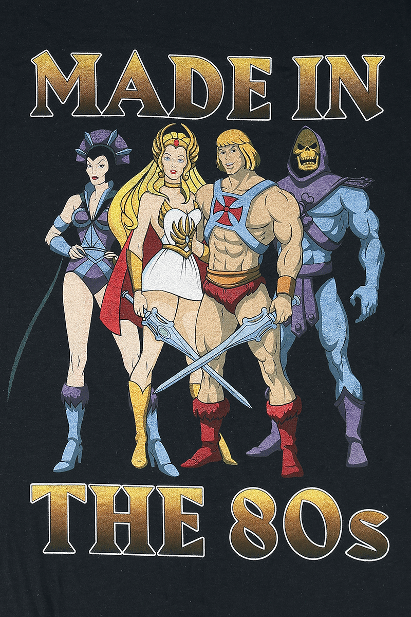 Masters Of The Universe He-Man - Made In The 80s T-Shirt schwarz