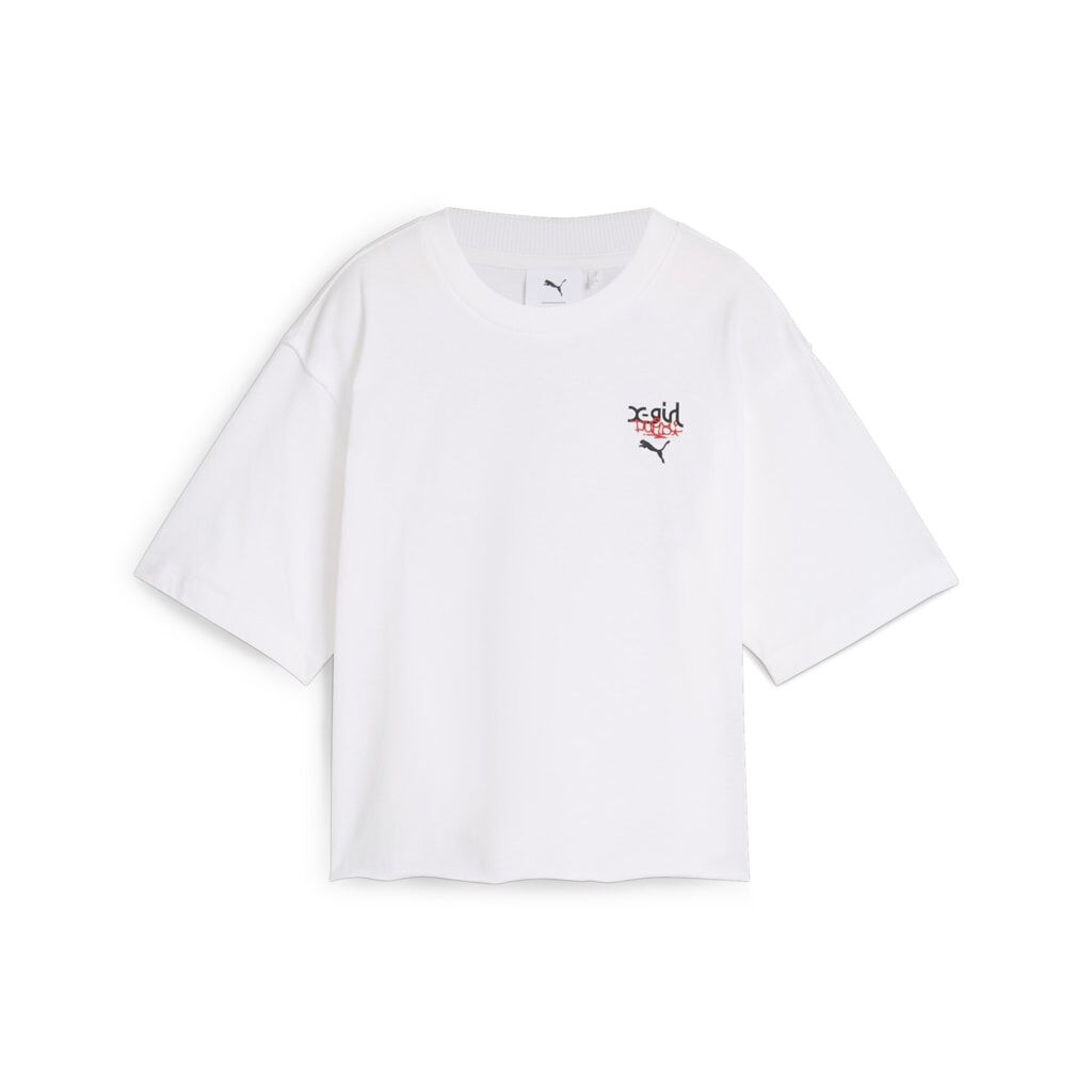 Puma T-Shirt - PUMA X X-GIRL Graphic Tee - XS bis XL - für Damen - Größe XL - weiß