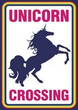 Einhorn Unicorn Crossing, Einhorn, Poster