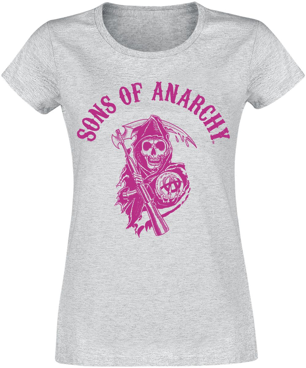 Sons Of Anarchy Pink T-Shirt grey