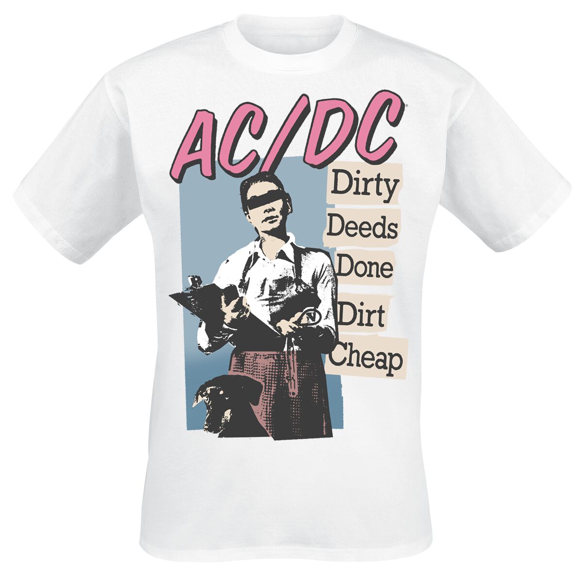 Image of AC/DC Dirty deeds done dirt cheap T-Shirt weiß
