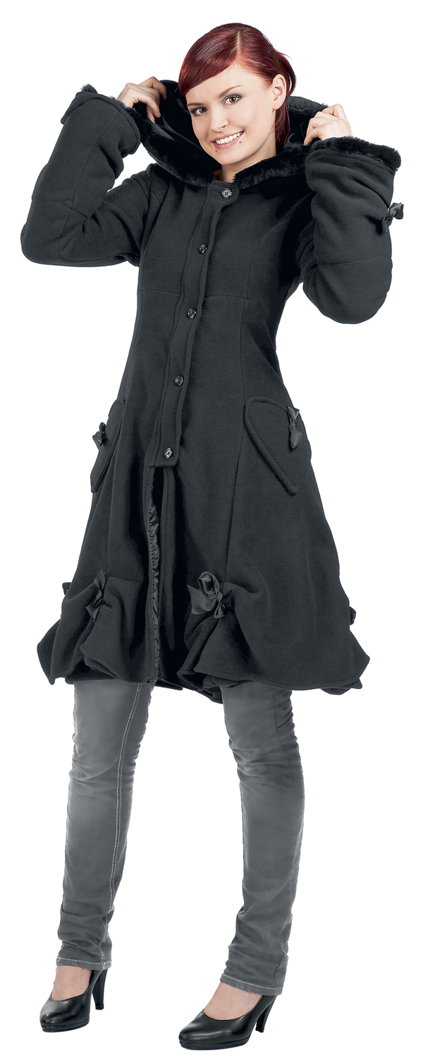 Poizen Industries Alice Coat Wintermantel schwarz