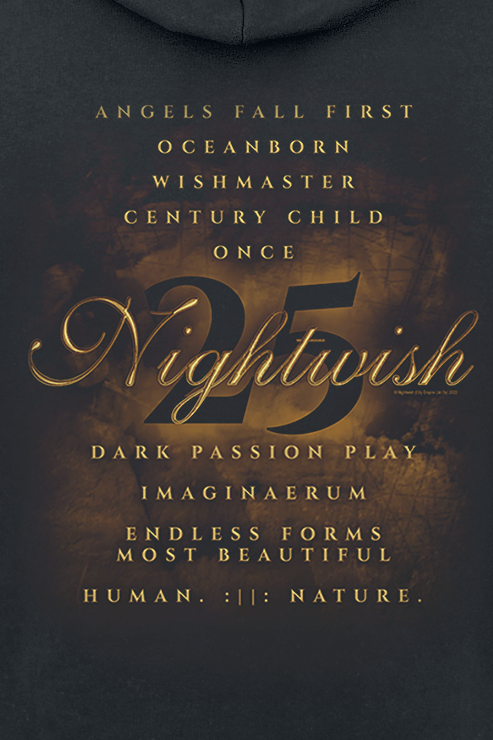 Nightwish 25 Kapuzenpullover schwarz